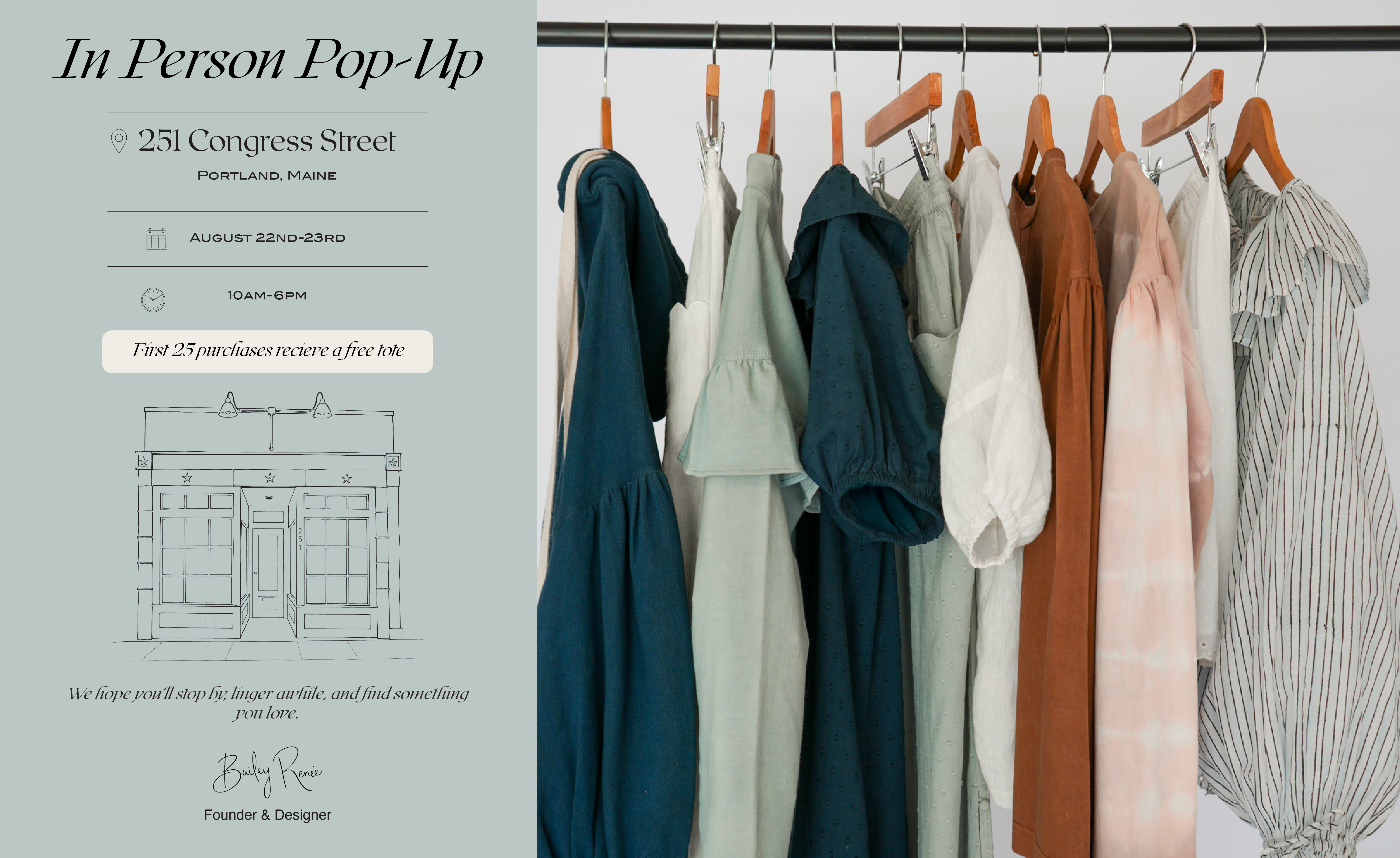In Person Pop-Up Details